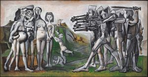 Painting "Massacre in Korea" by Pablo Picasso 1951
