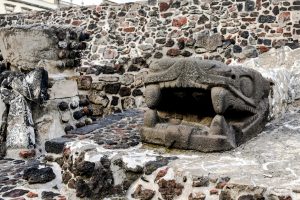 Ruins of Tenochtitlan in Mexico City.