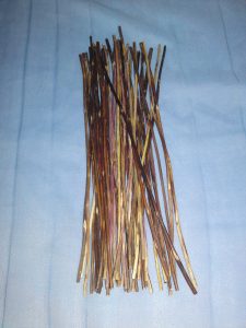 Bundle of Yarrow Stalks, looking like sticks of the same length
